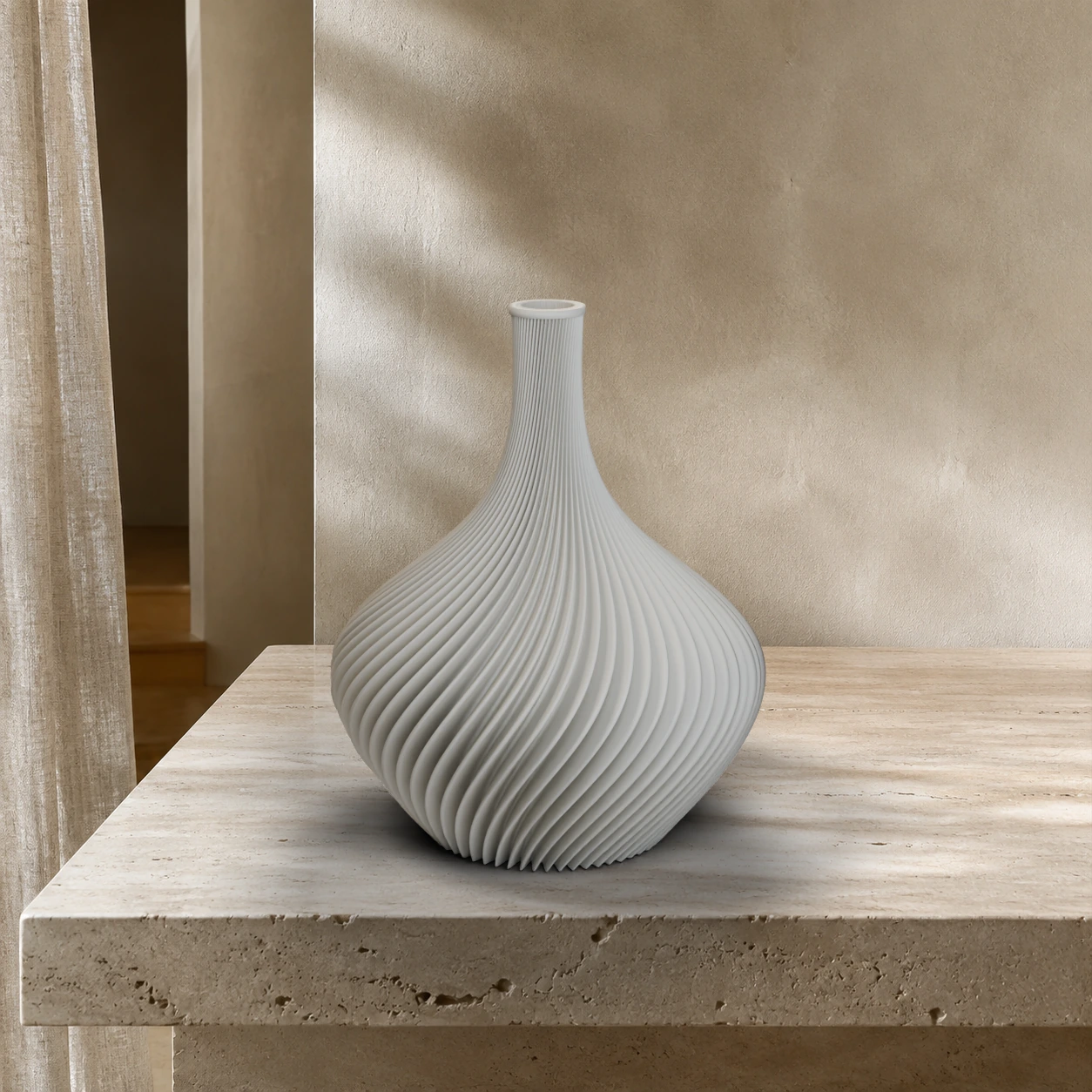 Vaso Amelie in colore Bone White