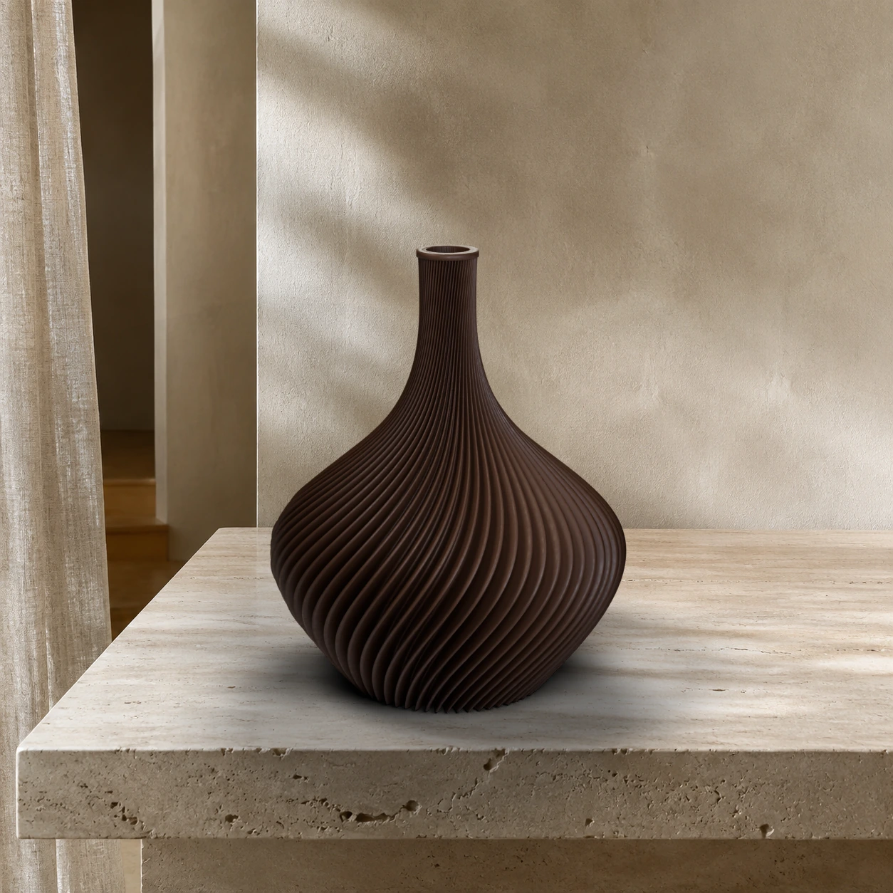 Vaso Amelie in colore Dark Chocolate