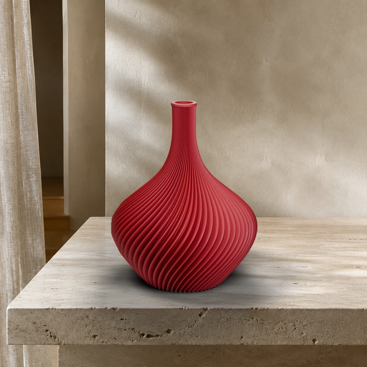 Vaso Amelie in colore Dark Red