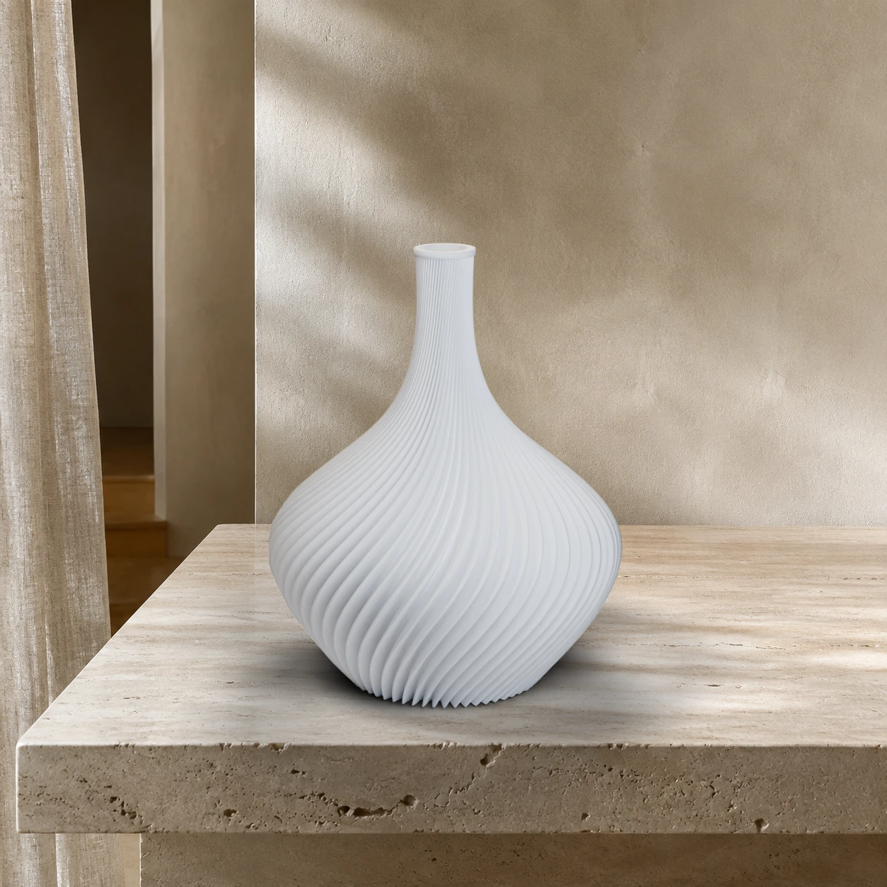 Vaso Amelie in colore Ivory White
