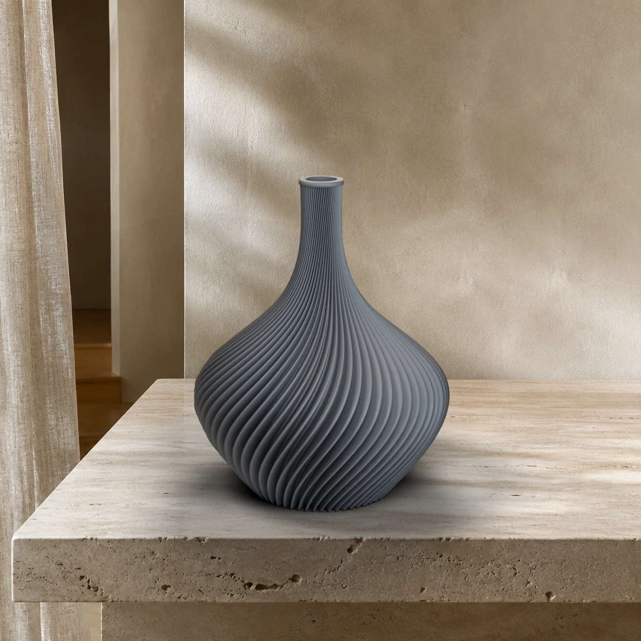 Vaso Amelie in colore Nardo Gray