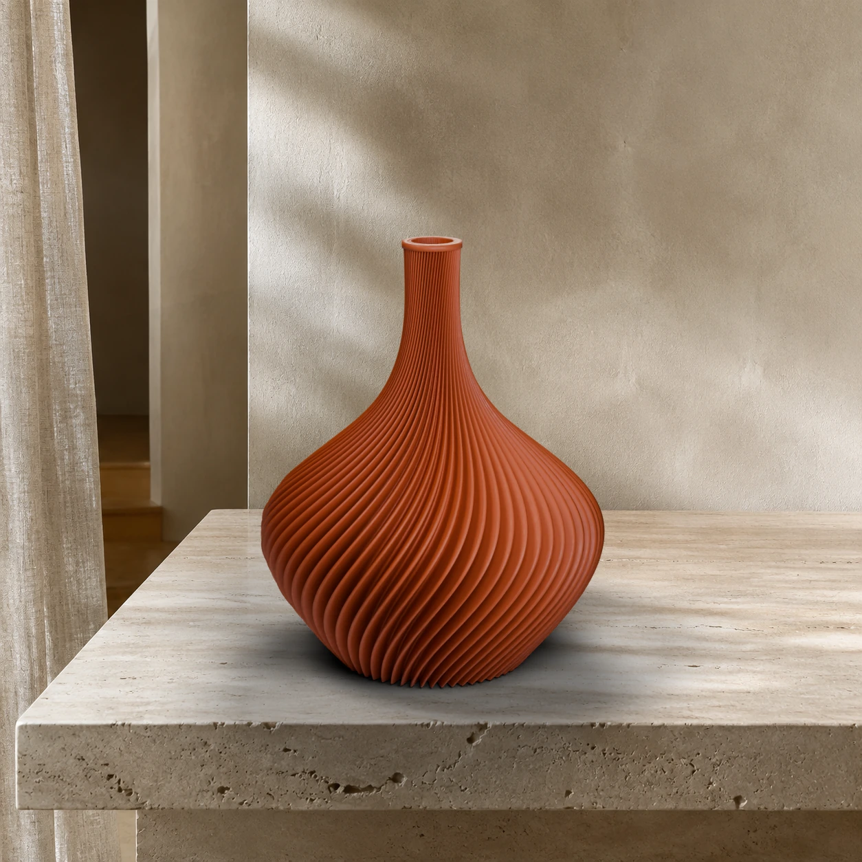 Vaso Amelie in colore Terracotta