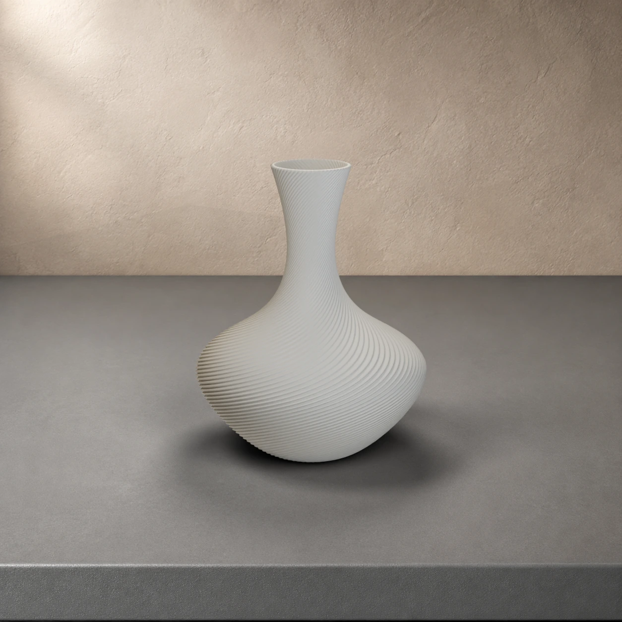 Vaso Gilda in colore Bone White