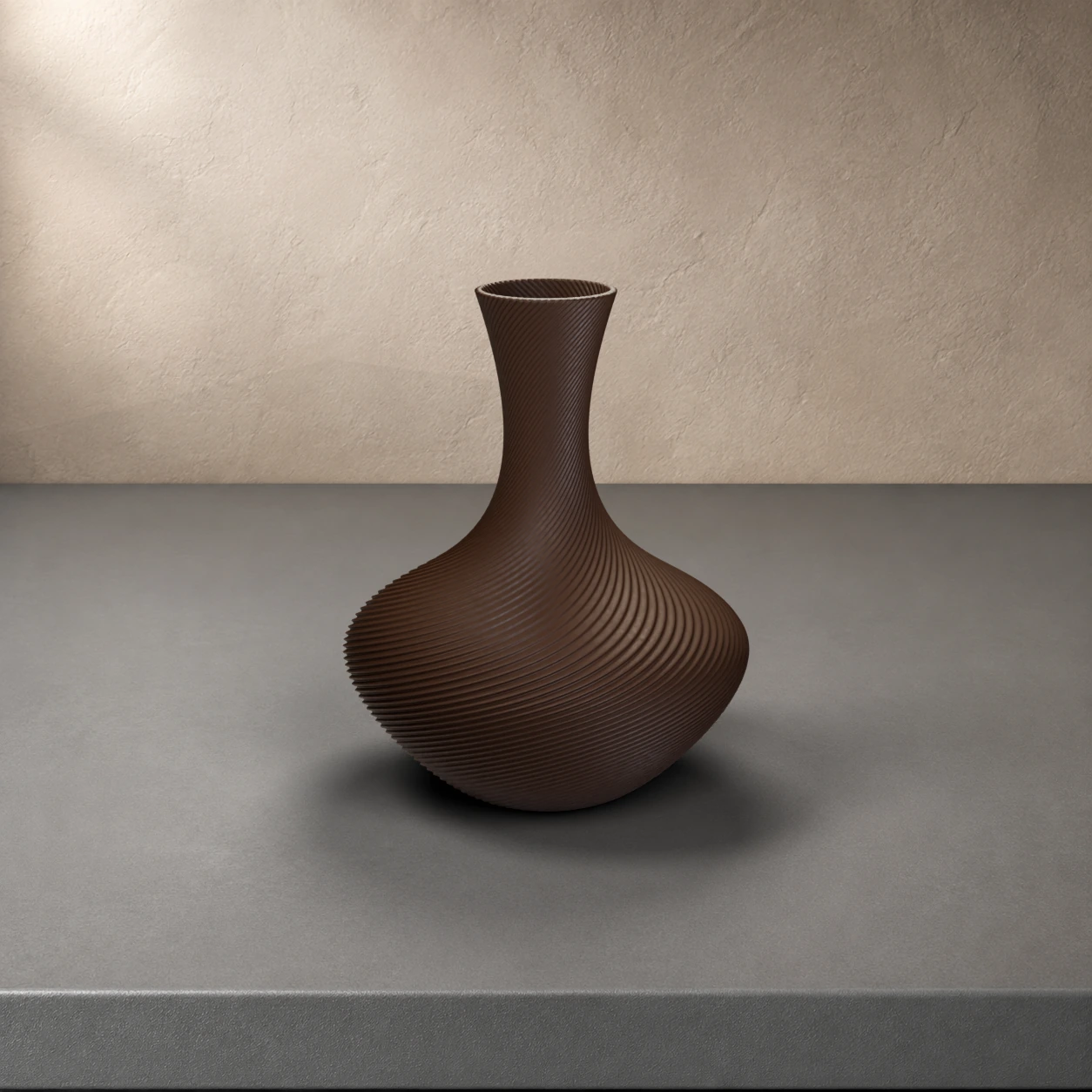 Vaso Gilda in colore Dark Chocolate