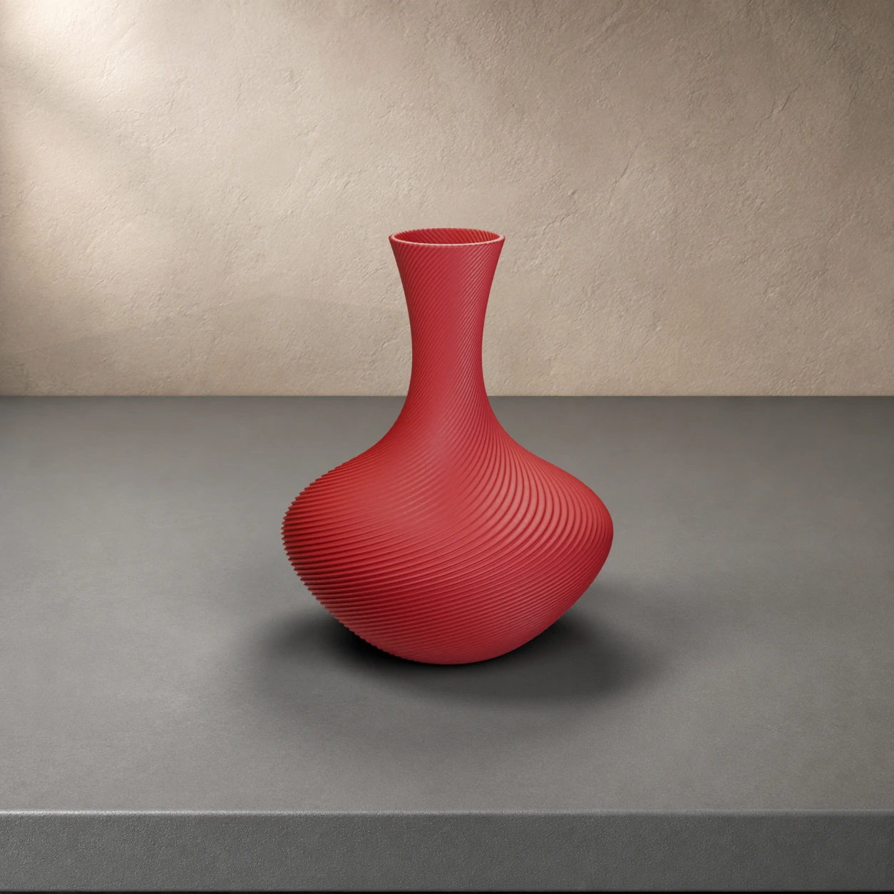 Vaso Gilda in colore Dark Red