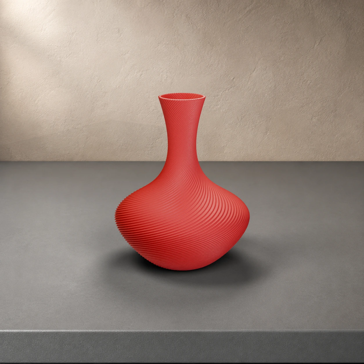 Vaso Gilda in colore Scarlet Red