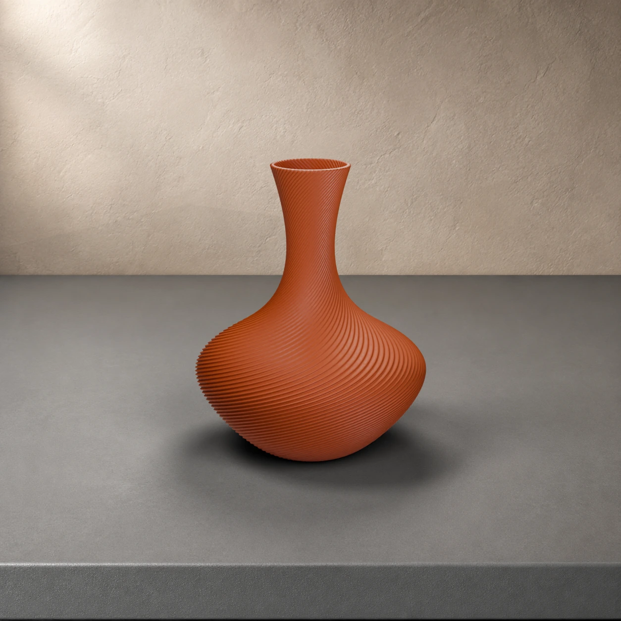 Vaso Gilda in colore Terracotta