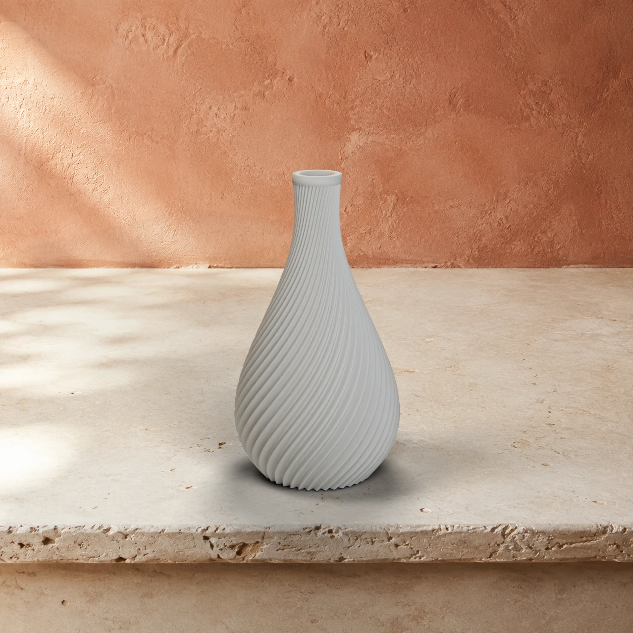 Vaso Ginevra in colore Bone White