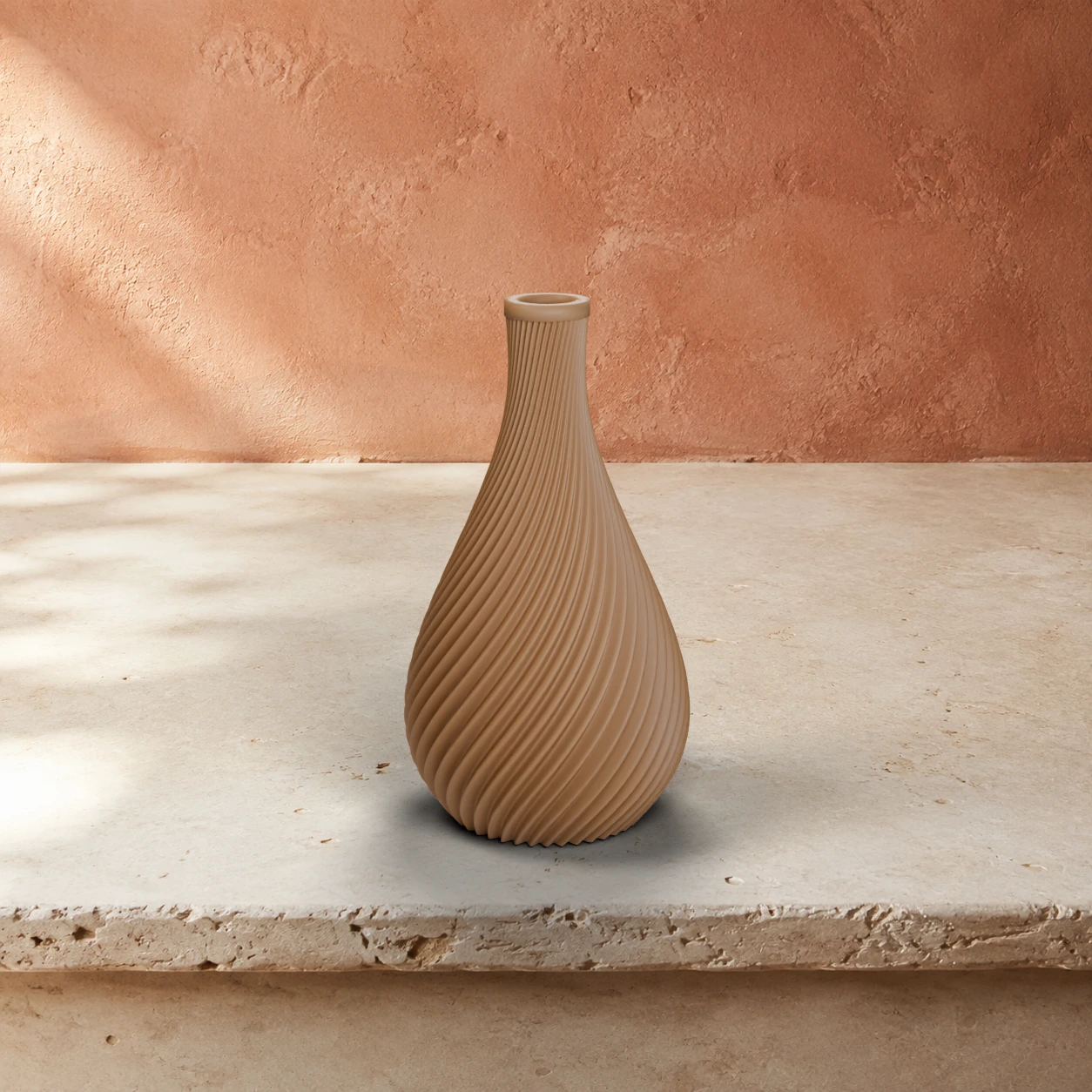 Vaso Ginevra in colore Caramel