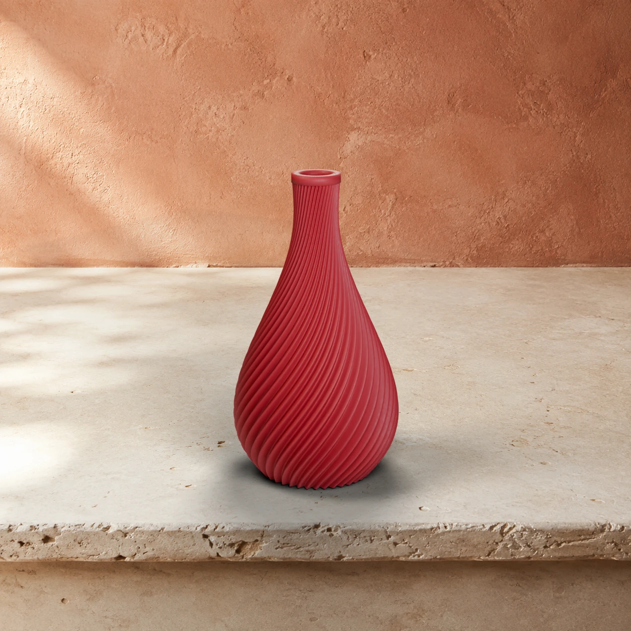 Vaso Ginevra in colore Dark Red