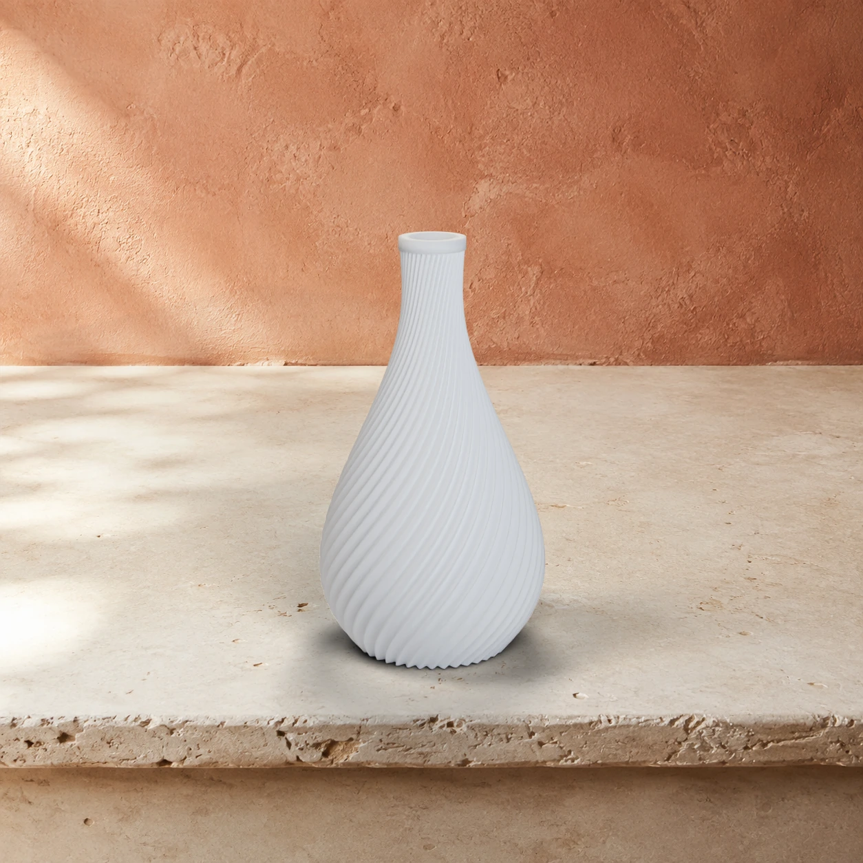 Vaso Ginevra in colore Ivory White
