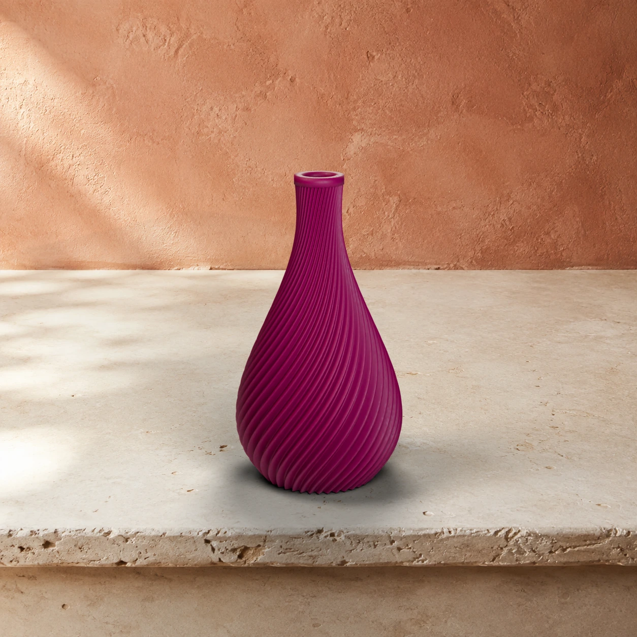 Vaso Ginevra in colore Plum