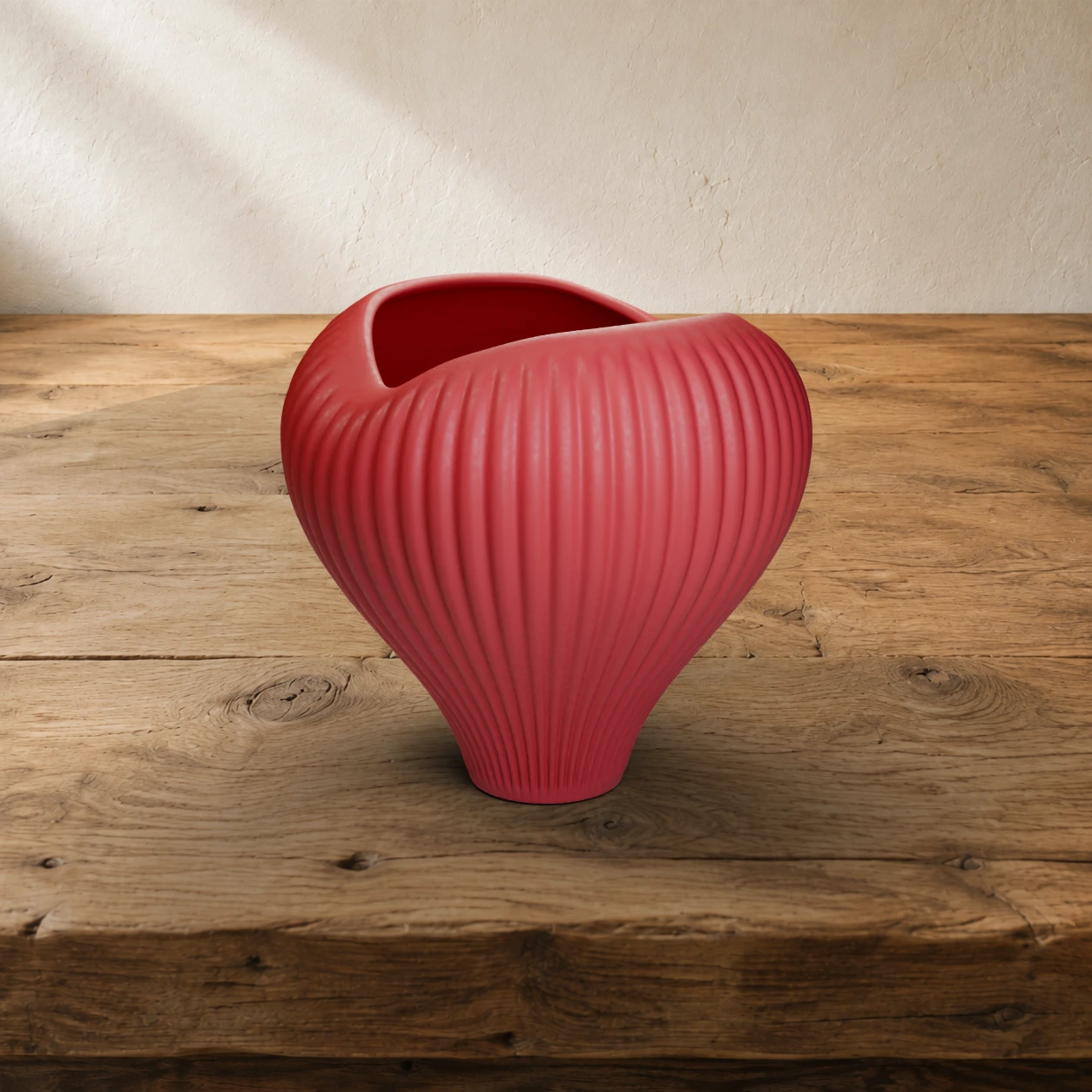 Vaso Love in colore Dark Red