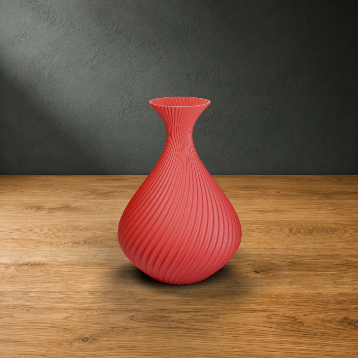 Vaso Pinella in colore Scarlet Red
