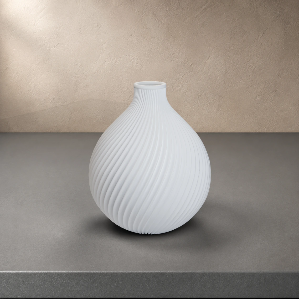 Vaso Vandam in colore Ivory White