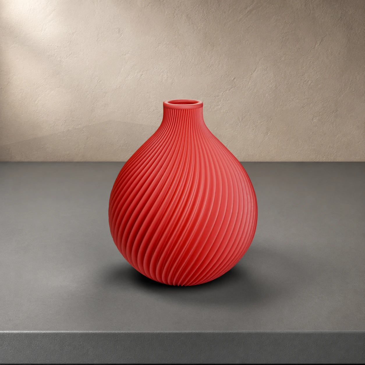 Vaso Vandam in colore Scarlet Red