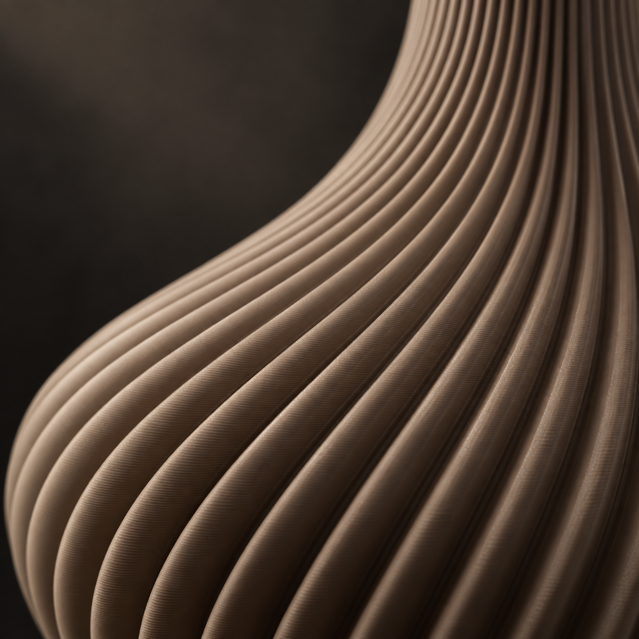 Interpretazione ravvicinata delle nervature e degli strati del vaso Amelie
