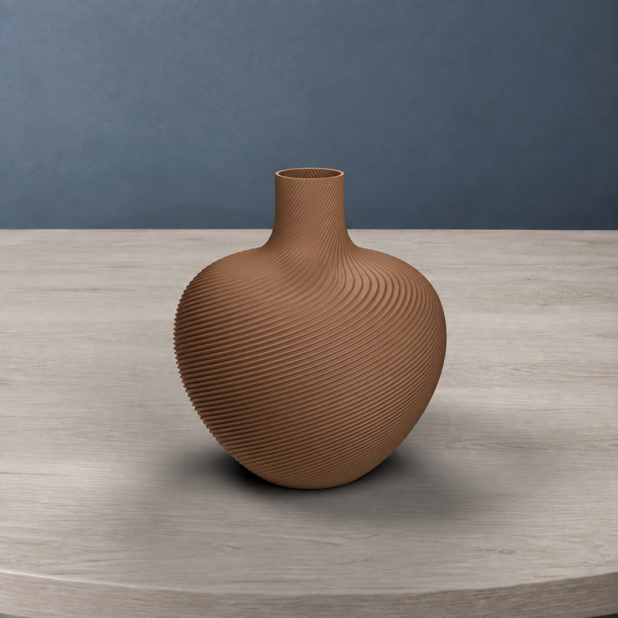 Vaso Cubano in colore Earth Brown marrone terra