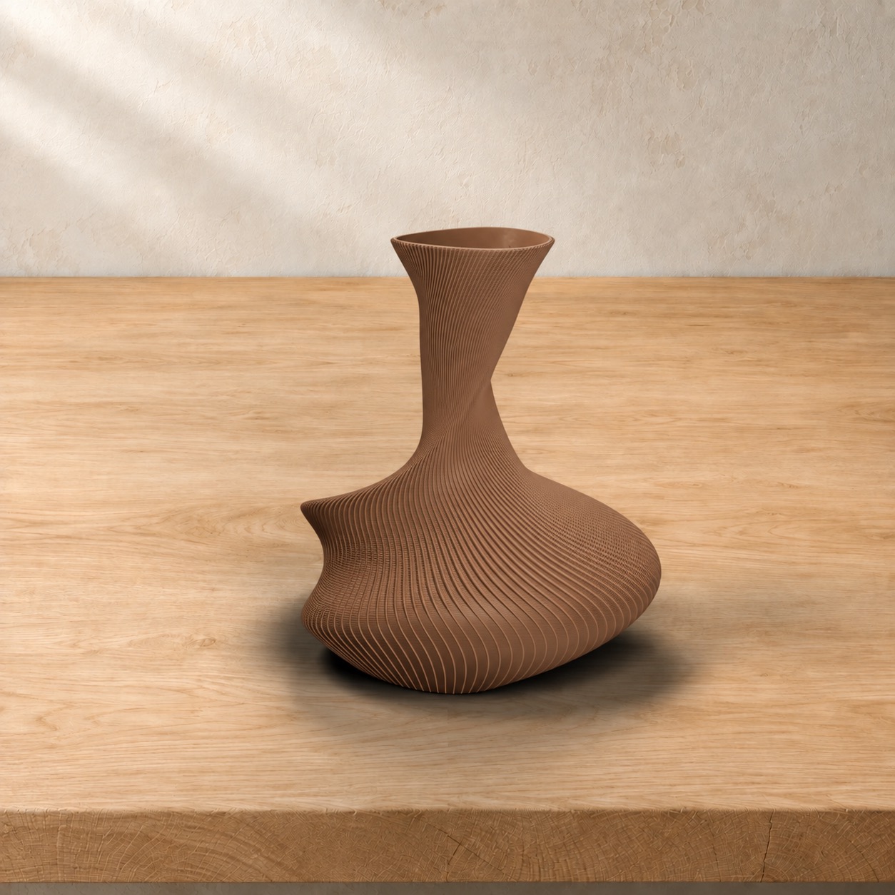 Vaso Dongo in colore Earth Brown marrone terra