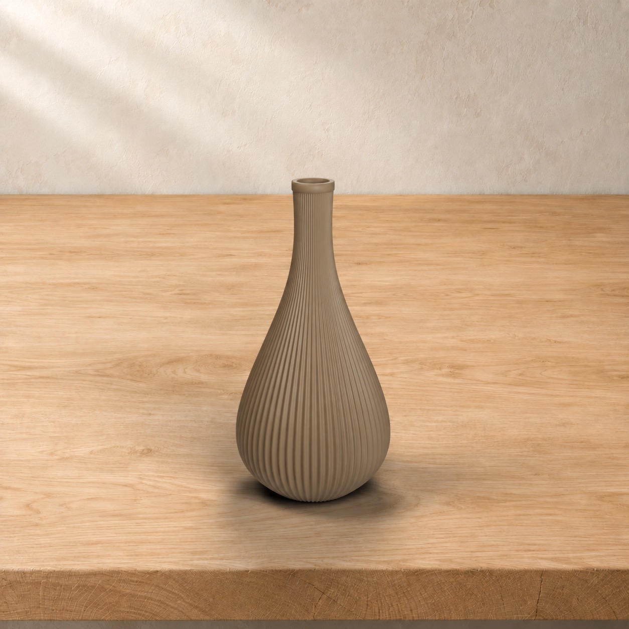 Vaso Lilla in colore Malt Clay tortora caldo