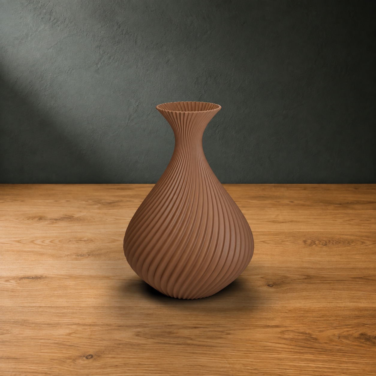 Vaso Pinella in colore Earth Brown marrone terra