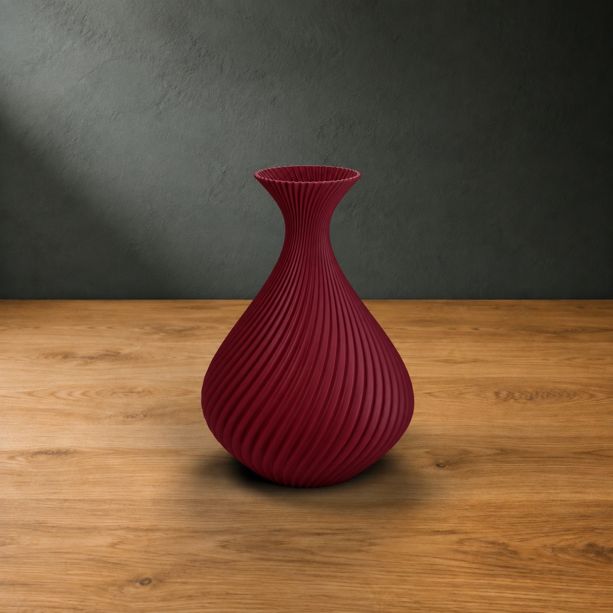 Vaso Pinella in colore Must bordeaux