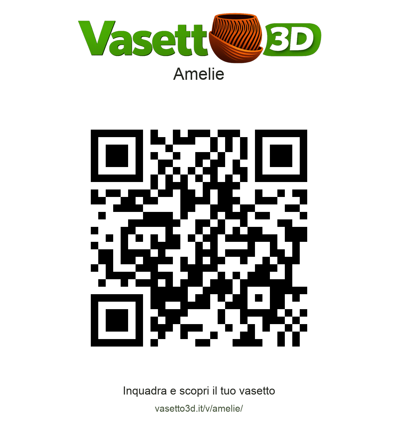 QR Vasetto3D Amelie