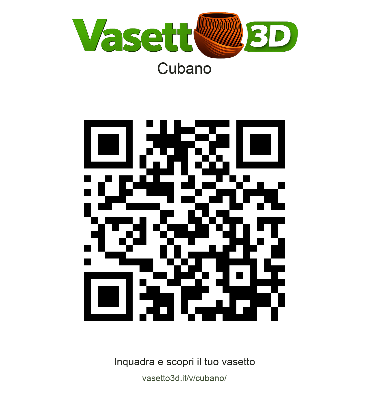 QR Vasetto3D Cubano