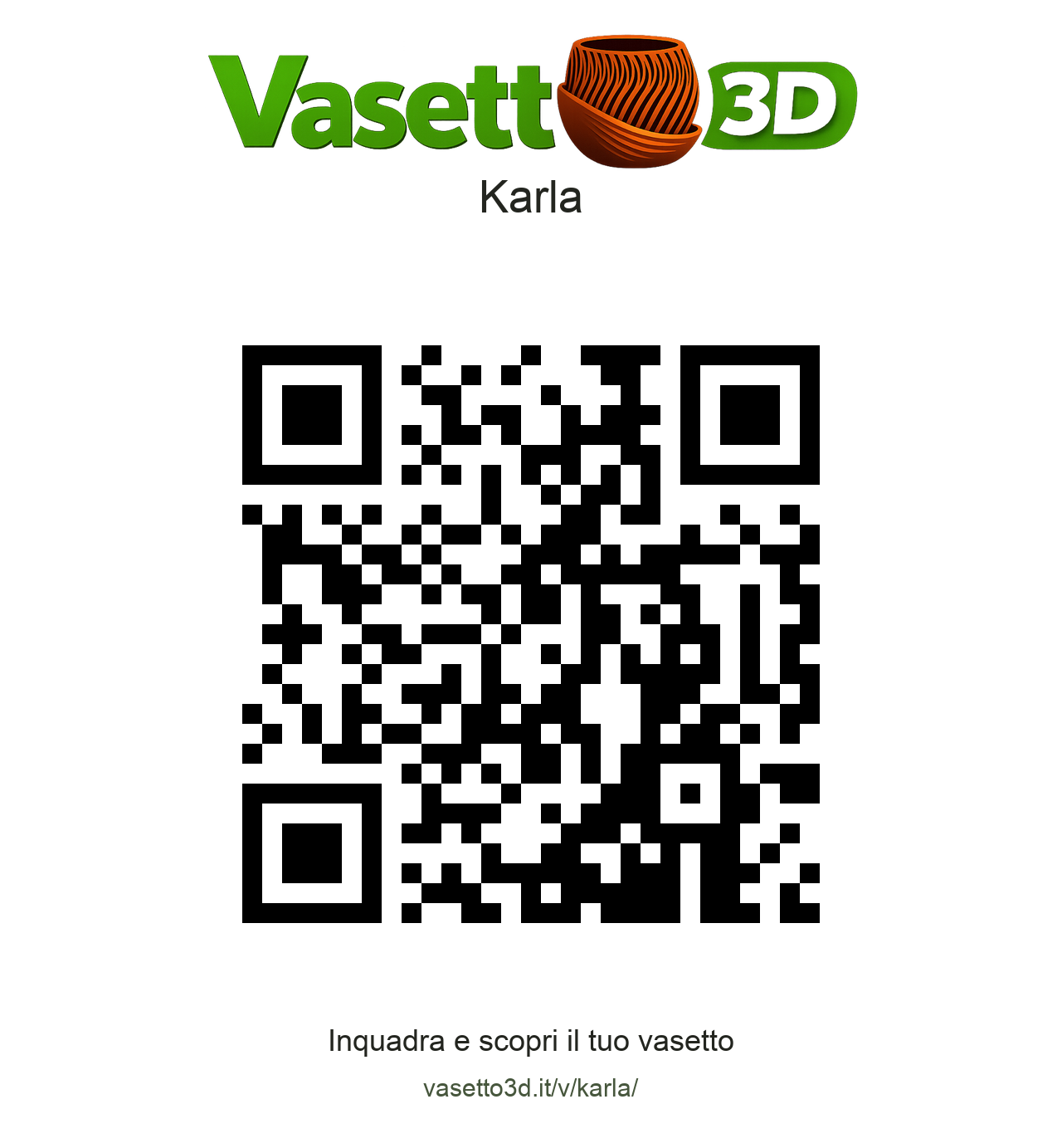 QR Vasetto3D Karla