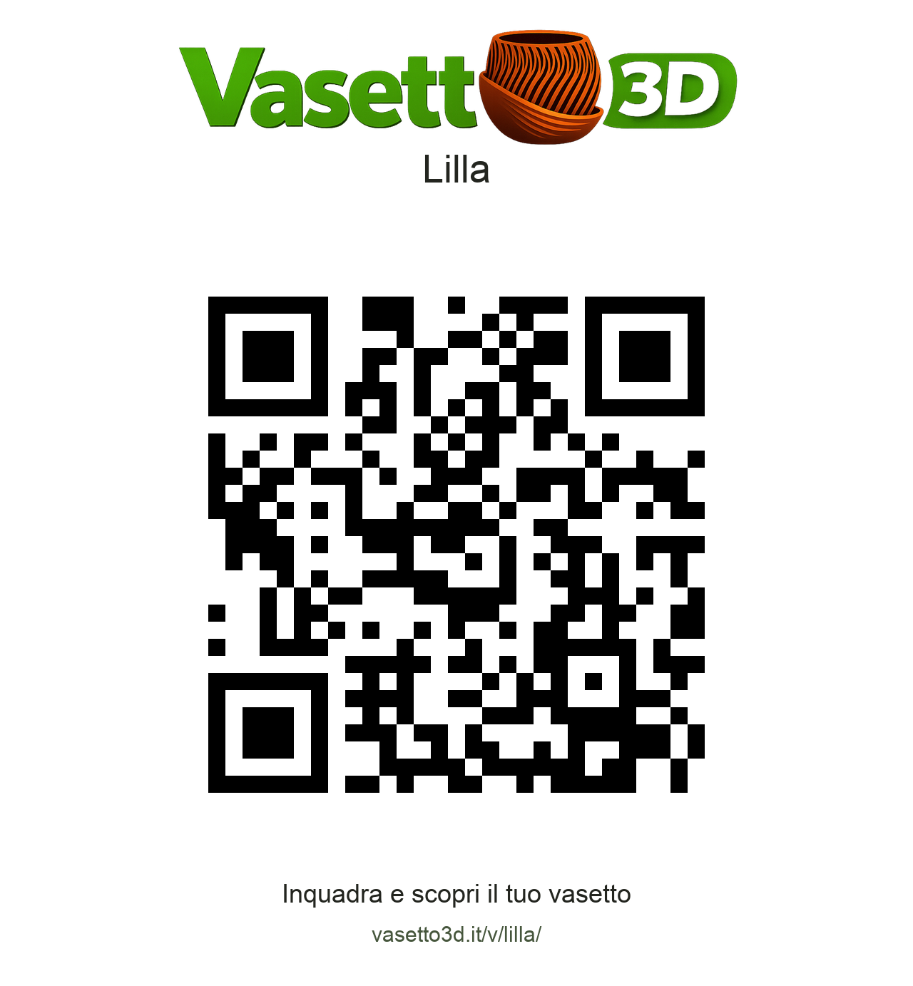 QR Vasetto3D Lilla