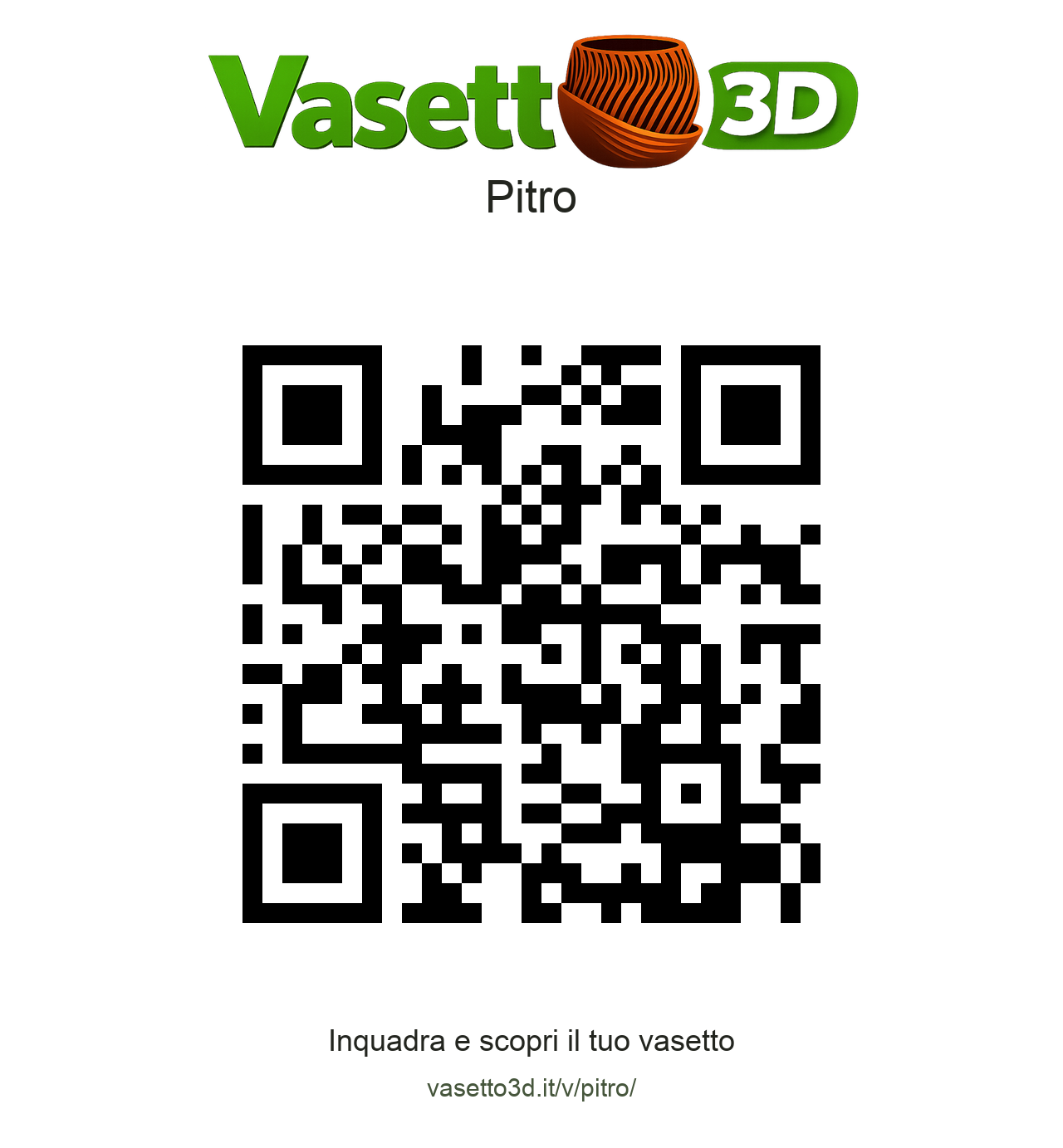 QR Vasetto3D Pitro