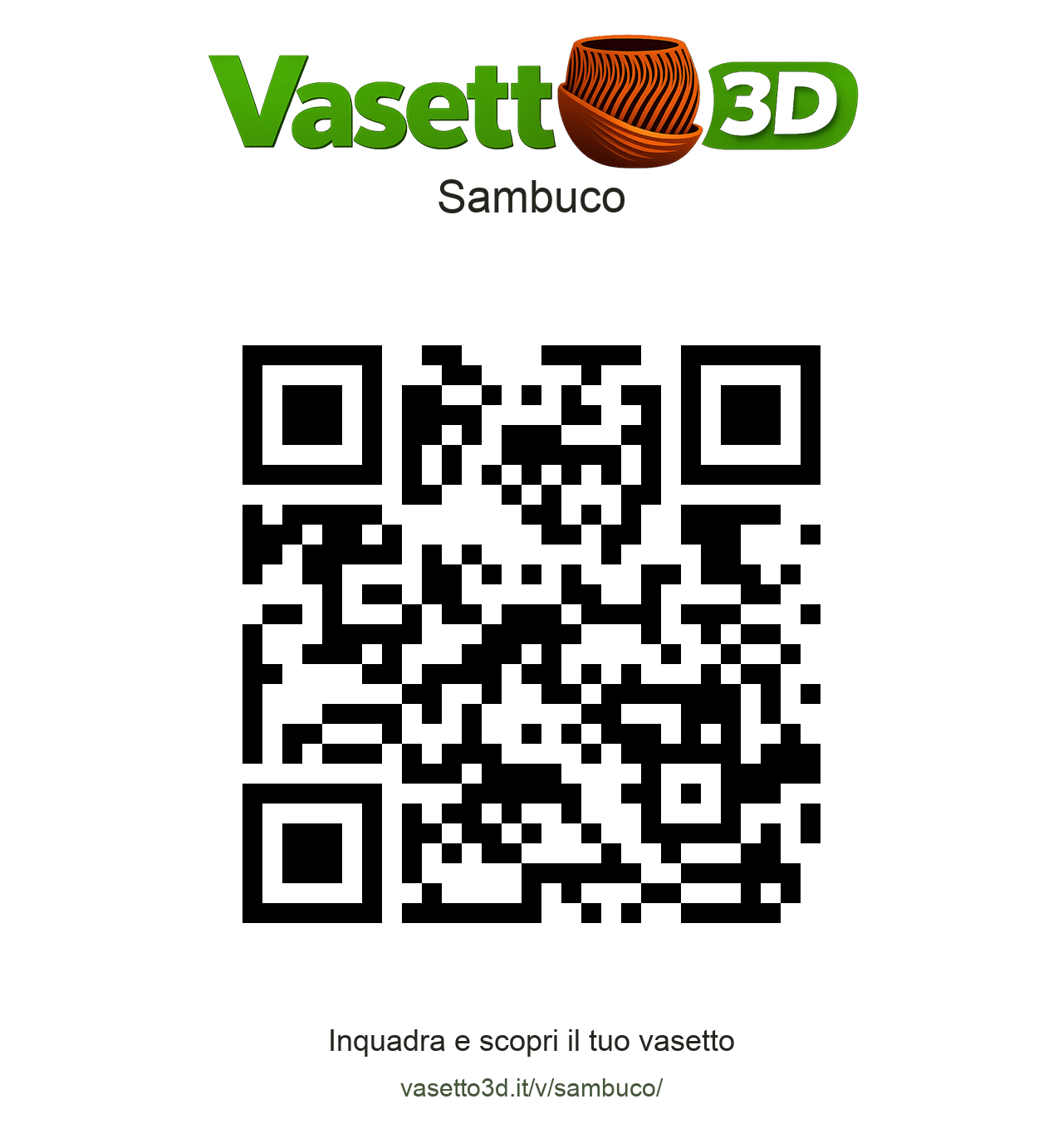 QR Vasetto3D Sambuco