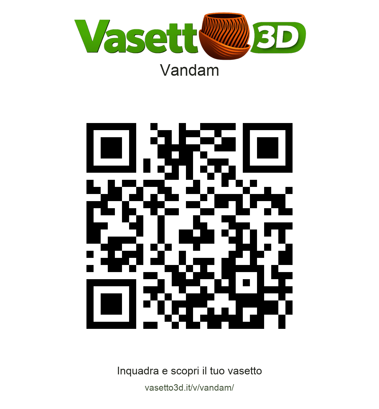 QR Vasetto3D Vandam