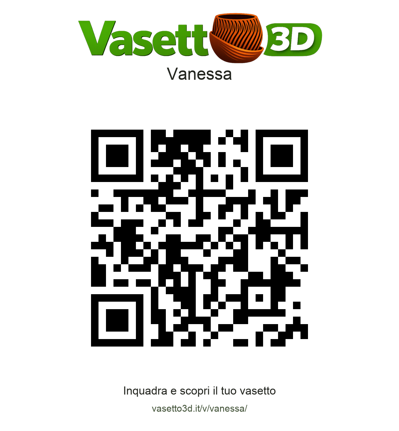 QR Vasetto3D Vanessa